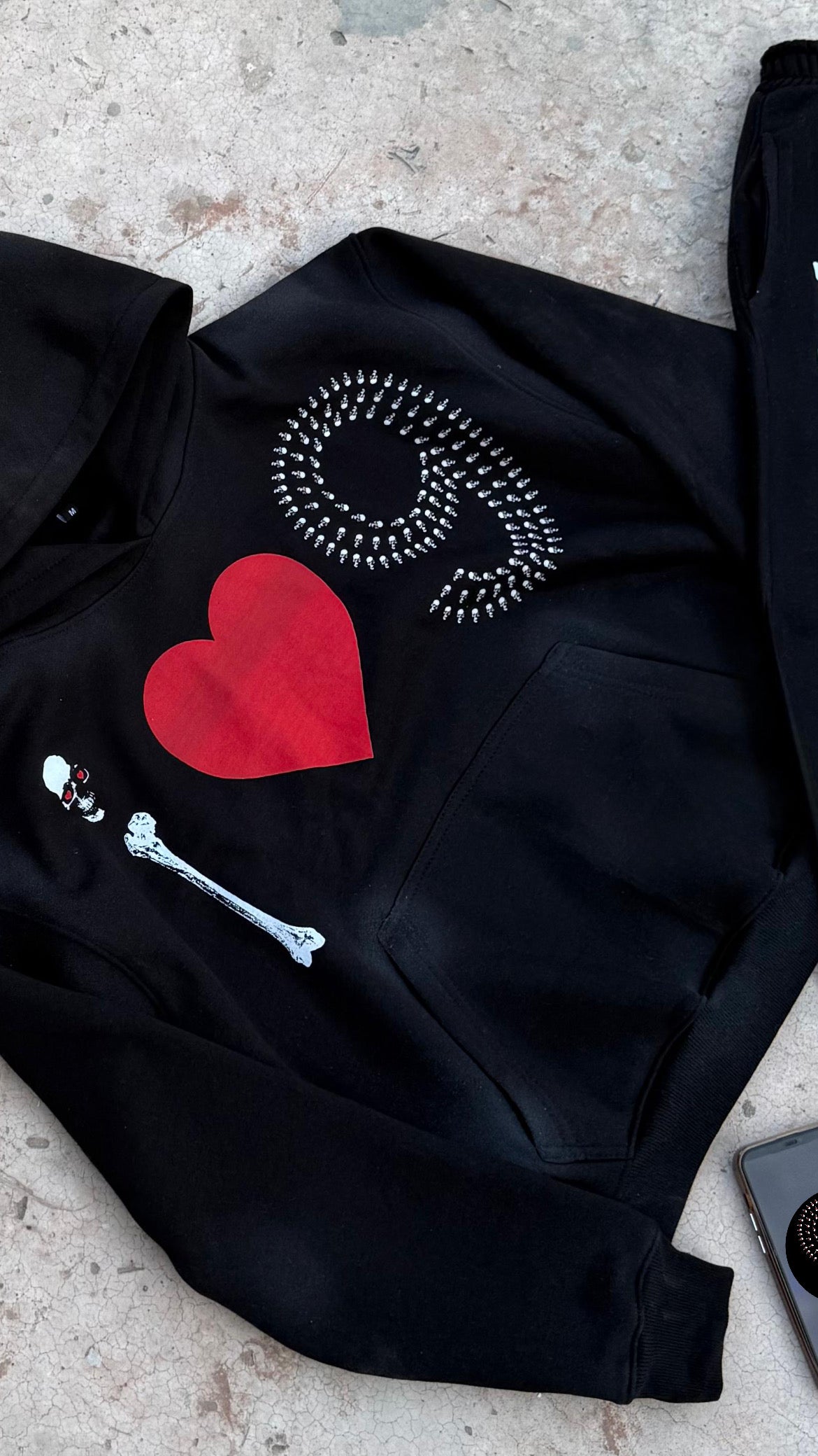 i ❤️ 9 HOODIE (BLACK)