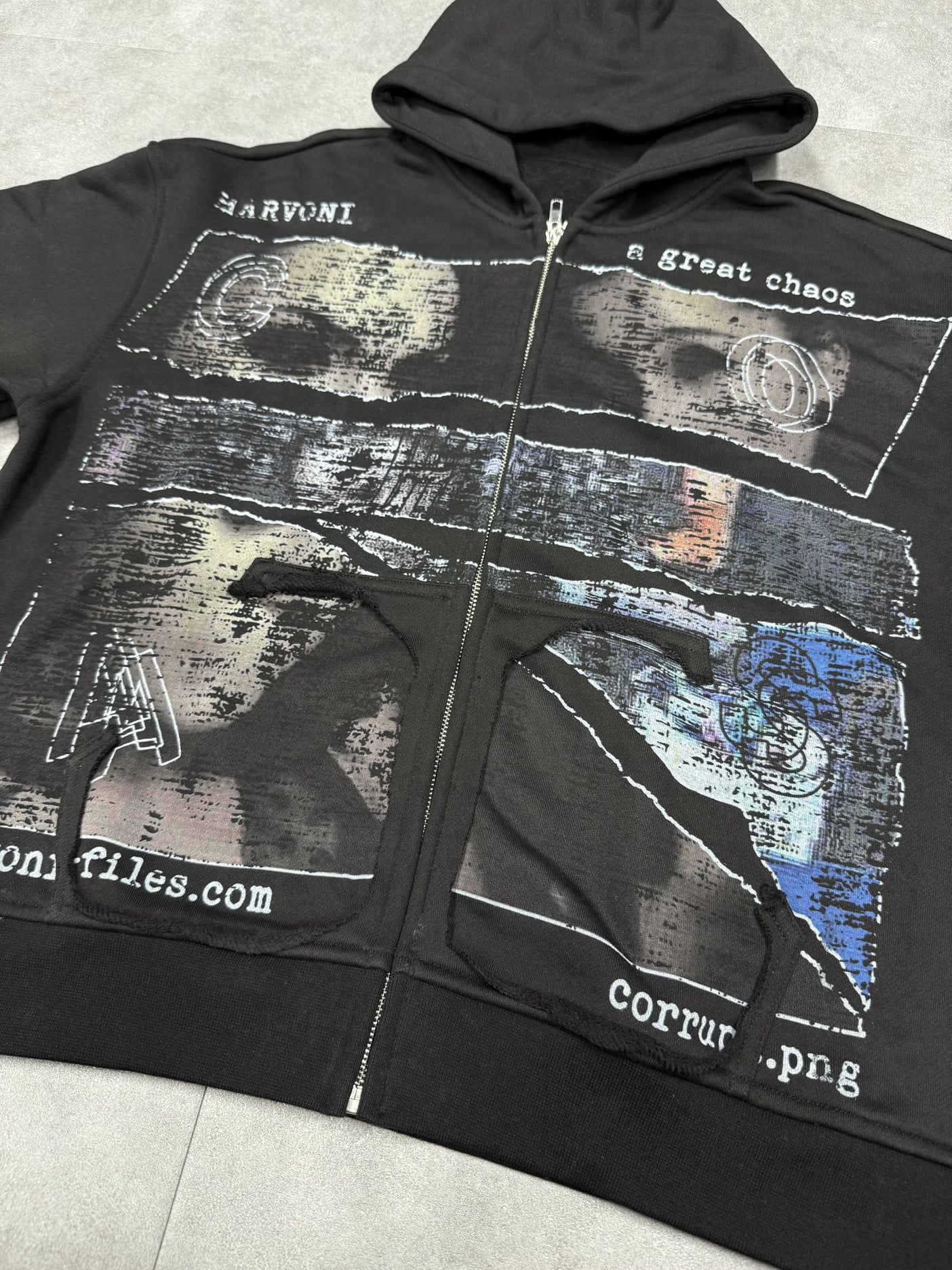 A GREAT CHASO ZIP UP (BLACK)